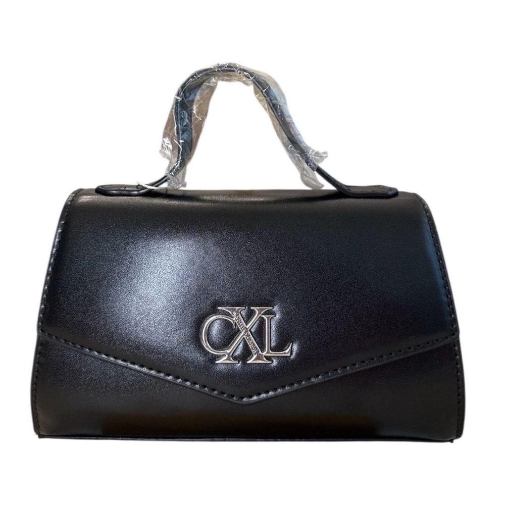 CXL by Christian Lacroix Laine Matte Patent Crossbody Bag Black NWT
